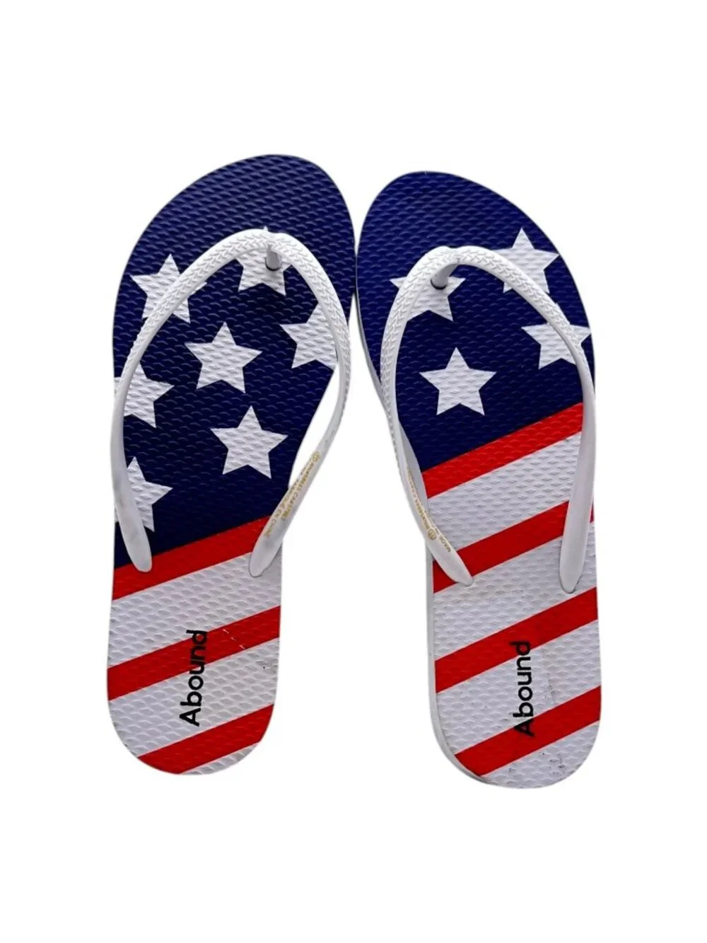 Nordstrom Abound Flip Flop Sandal 11 USA American Flag Thong Slide Beach Pool
